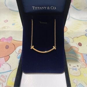 Tiffany & Co. 18K Rose Gold Smile Necklace
